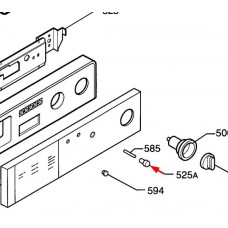 Touche serrure de porte (repère 525A)
