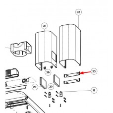 Kit 2 fixations haut de conduit (repère 33)