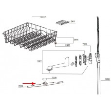 Bras de lavage supérieur (repère 7220)