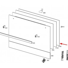 Vitre intérieure 490x400mm (repère 310B)