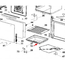 Plat lèchefrite gris profond (repère 15)