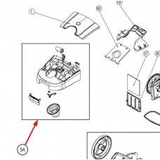 Capot avec verrou (repère 5A)