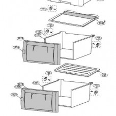 Façade bac à légumes (repère 1270)