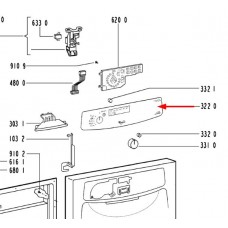 Plaque décor (repère 3220)