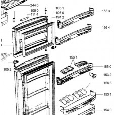 JOINT PORTE CONGELATEUR (repère 1912)