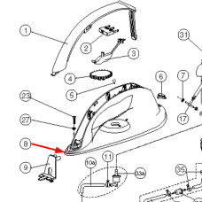 Carter poignée (repère 8)