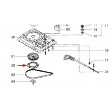 Couvercle de poulie (repère 52)
