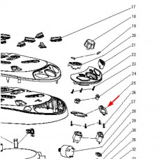 Support interrupteur (repère 25)