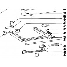 Cadre à roulettes (repères 29-41)