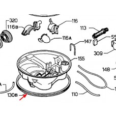 Joint collecteur d'eau (repère 130B)
