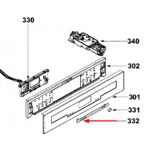 Barrette de bandeau (repère 332)