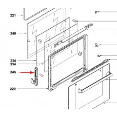 1 x Charnière de porte (repère 245)