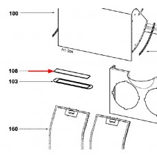 Plaque cache lampe (repère 108)