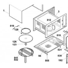 Plateau micro-ondes (repère 126)