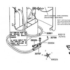 Tuyaux + colliers + clips 30801