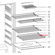 Clayette complète 466mmX305mm(rep. 16+9+13)