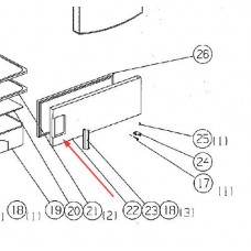 Portillon sans joint (repère 22)