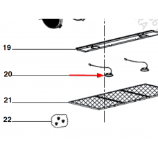 1 x Lampe LED (repère 20)