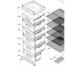 Tiroir sans façade (repère 223)