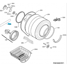 635J2 COURROIE VENTILATEUR AIR CHAUD ALTERNATIVE ELECTROLUX
