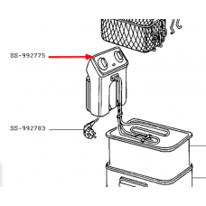 Boitier de friteuse avec résistance