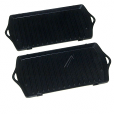 Lot de 2 plaques grill