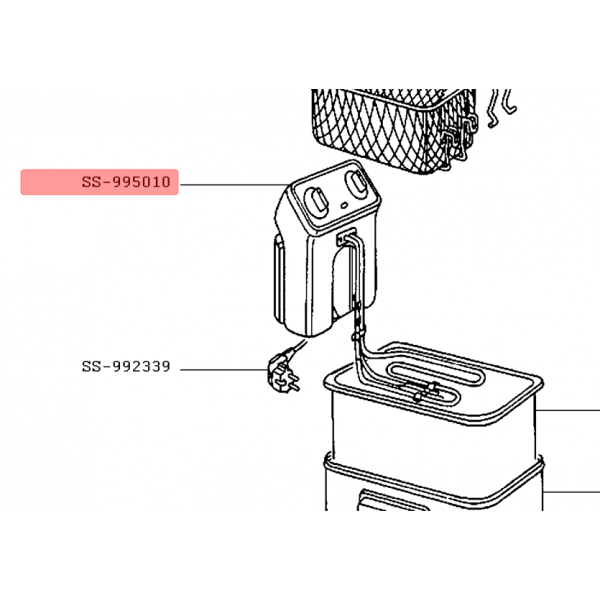 Boitier de friteuse avec résistance SEB SS-995010